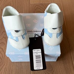 Dolce & Gabbana Baby Shoes in White and Blue